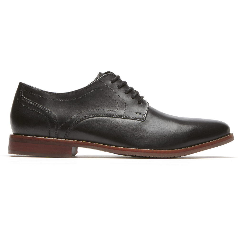 Rockport Mens Style Purpose Plain Toe - Oxfords Black - FCW563140